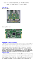 how to diagnose a failed t-con board